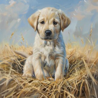 Obrazy na stěnu - ŠTĚNĚ LABRADORA Rozměr: 80x100 cm, Rámování: vypnuté plátno na rám