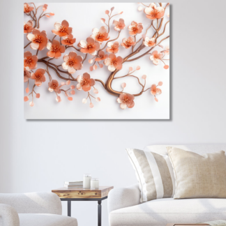 Obrazy na stěnu - Růžovo zlatý keř Rozměr: 80x100 cm, Rámování: bez rámu a bez vypnutí plátna