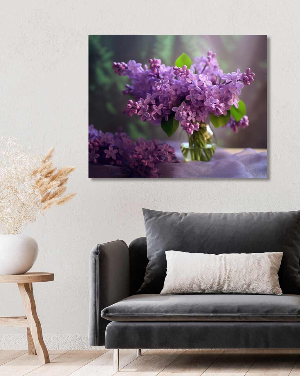 Obrazy na stěnu - Fialový šeřík Rozměr: 80x100 cm, Rámování: bez rámu a bez vypnutí plátna