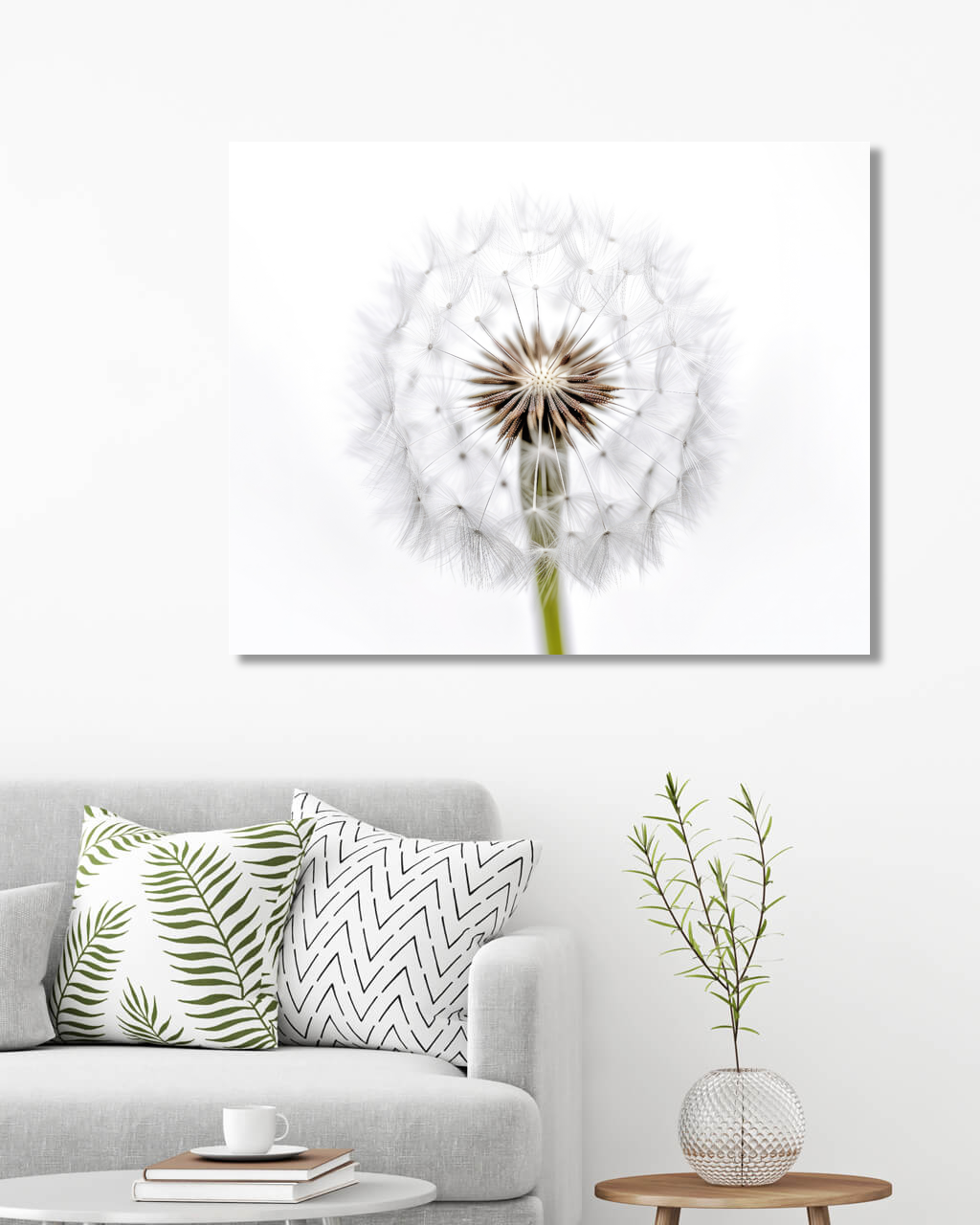 Obrazy na stěnu - Odkvetlá pampeliška Rozměr: 80x100 cm, Rámování: vypnuté plátno na rám