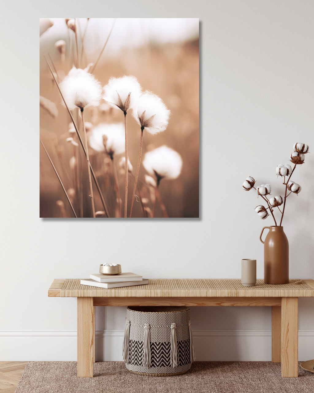 Obrazy na stěnu - Odkvetlé luční kvítí Rozměr: 40x50 cm, Rámování: bez rámu a bez vypnutí plátna