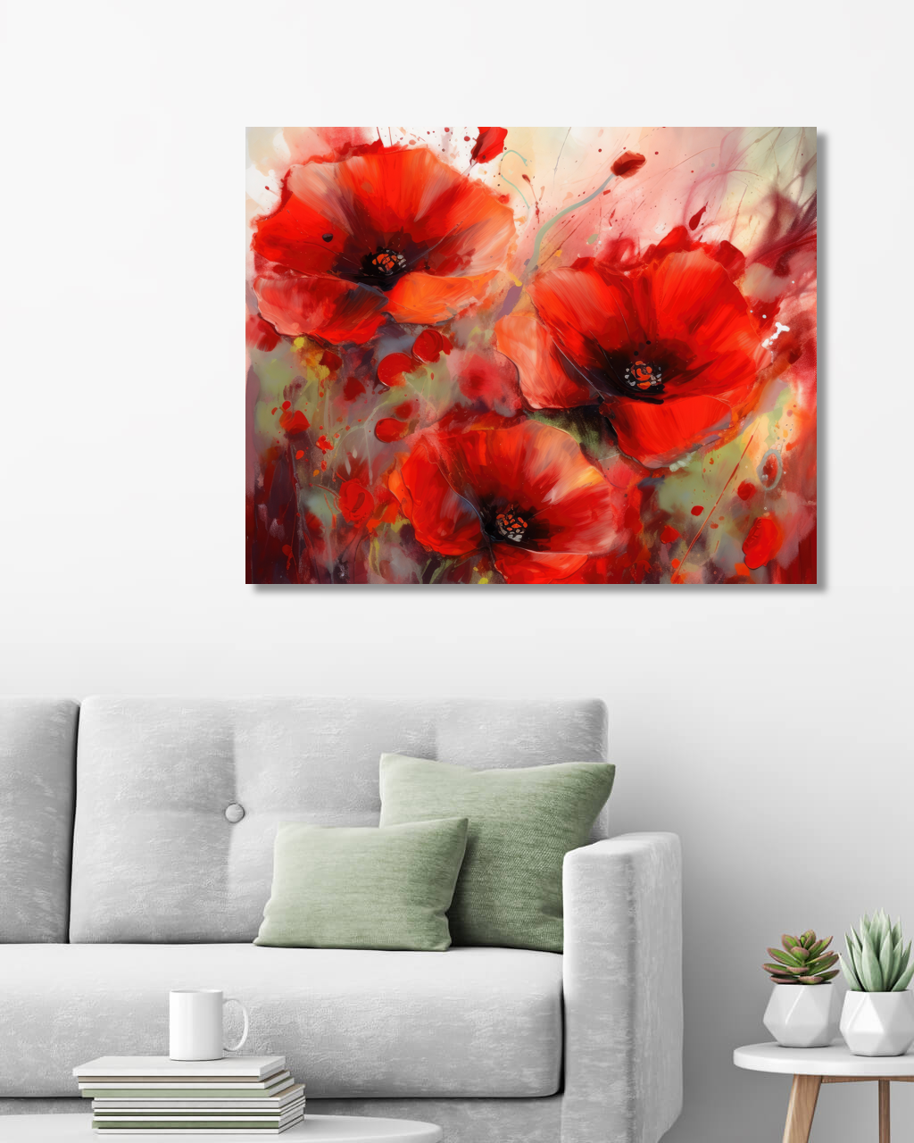 Obrazy na stěnu - Vlčí mák Rozměr: 80x100 cm, Rámování: bez rámu a bez vypnutí plátna