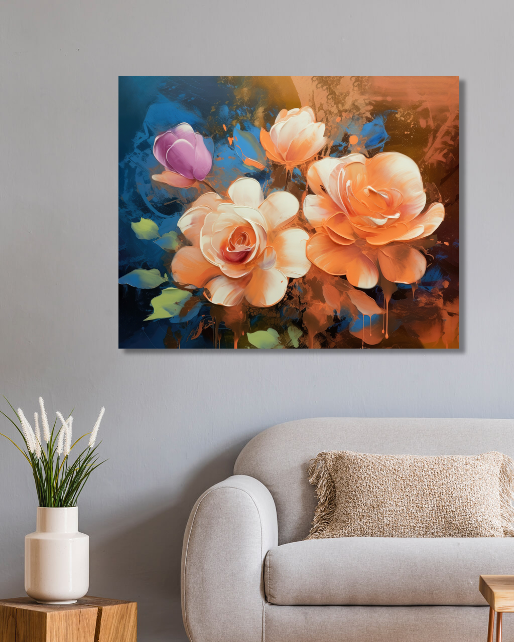 Obrazy na stěnu - Květiny Rozměr: 80x100 cm, Rámování: vypnuté plátno na rám