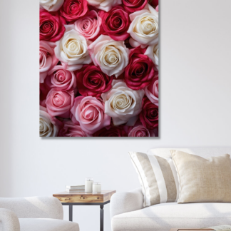 Obrazy na stěnu - Růže Rozměr: 40x50 cm, Rámování: vypnuté plátno na rám