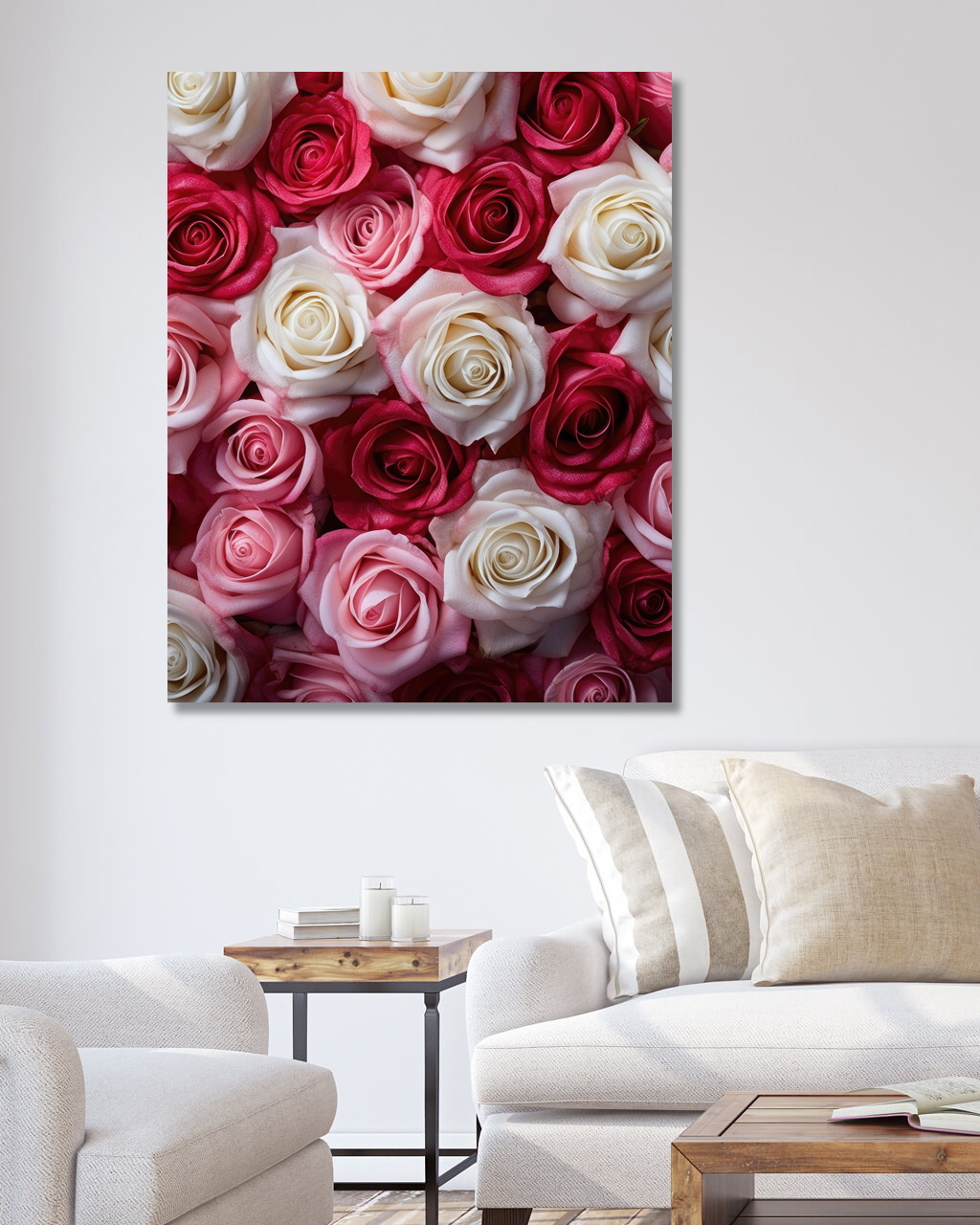 Obrazy na stěnu - Růže Rozměr: 40x50 cm, Rámování: vypnuté plátno na rám
