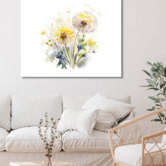 Obrazy na stěnu - Jemné odkvetlé pampelišky Rozměr: 80x100 cm, Rámování: vypnuté plátno na rám