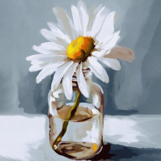 Obrazy na stěnu - Zázračná kopretina Rozměr: 40x50 cm, Rámování: bez rámu a bez vypnutí plátna