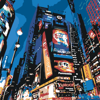 Malování podle čísel - V NEW YORKU Rozměr: 40x50 cm, Rámování: bez rámu a bez vypnutí plátna