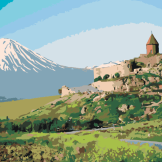 Malování podle čísel - STARÝ HRAD Rozměr: 40x50 cm, Rámování: bez rámu a bez vypnutí plátna