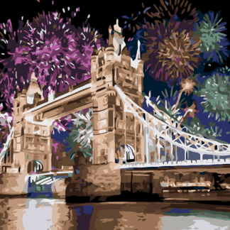 Malování podle čísel - TOWER BRIDGE Rozměr: 80x100 cm, Rámování: vypnuté plátno na rám