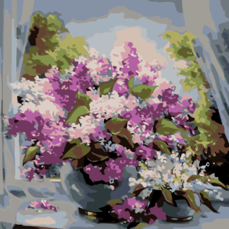 Malování podle čísel - ŠEŘÍKY VE VÁZE Rozměr: 40x50 cm, Rámování: vypnuté plátno na rám