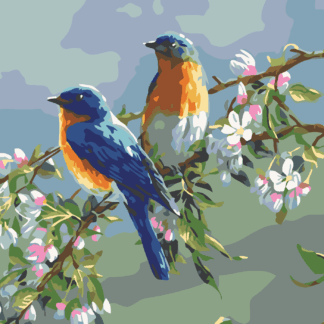 Malování podle čísel - PTÁČCI Rozměr: 80x100 cm, Rámování: bez rámu a bez vypnutí plátna