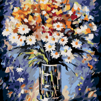 Malování podle čísel - KYTICE S KOPRETINAMI Rozměr: 40x50 cm, Rámování: vypnuté plátno na rám