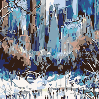 Malování podle čísel - BRUSLENÍ V NEW YORKU Rozměr: 40x50 cm, Rámování: vypnuté plátno na rám