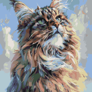 Malování podle čísel - KOČKA Rozměr: 80x100 cm, Rámování: bez rámu a bez vypnutí plátna