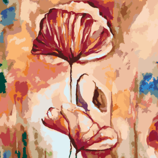 Malování podle čísel - KVETOUCÍ VLČÍ MÁK Rozměr: 40x50 cm, Rámování: bez rámu a bez vypnutí plátna