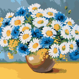 Malování podle čísel - KOPRETINY S DALŠÍMI JARNÍMI KVĚTINAMI Rozměr: 80x100 cm, Rámování: bez rámu a bez vypnutí plátna