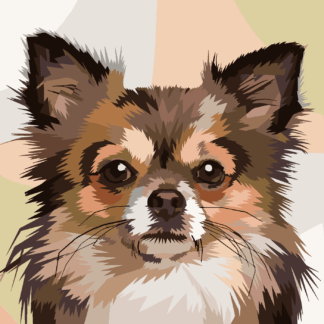 Malování podle čísel - PES PORTRÉT Rozměr: 80x100 cm, Rámování: vypnuté plátno na rám