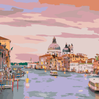 Malování podle čísel - CANAL GRANDE BENÁTKY ITÁLIE Rozměr: 40x50 cm, Rámování: bez rámu a bez vypnutí plátna