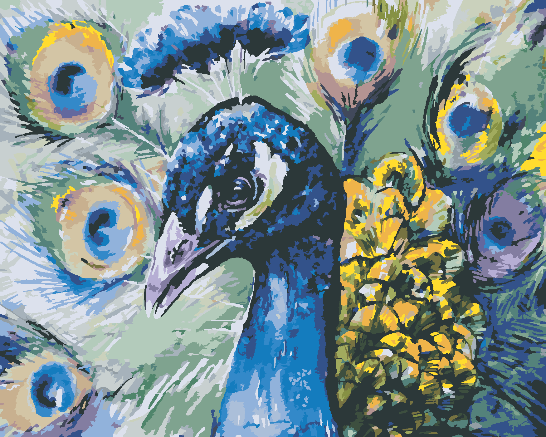 Malování podle čísel - PÁV Rozměr: 80x100 cm, Rámování: vypnuté plátno na rám