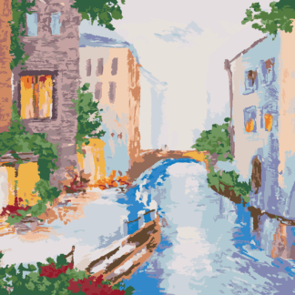 Malování podle čísel - RANNÍ BENÁTKY Rozměr: 40x50 cm, Rámování: bez rámu a bez vypnutí plátna