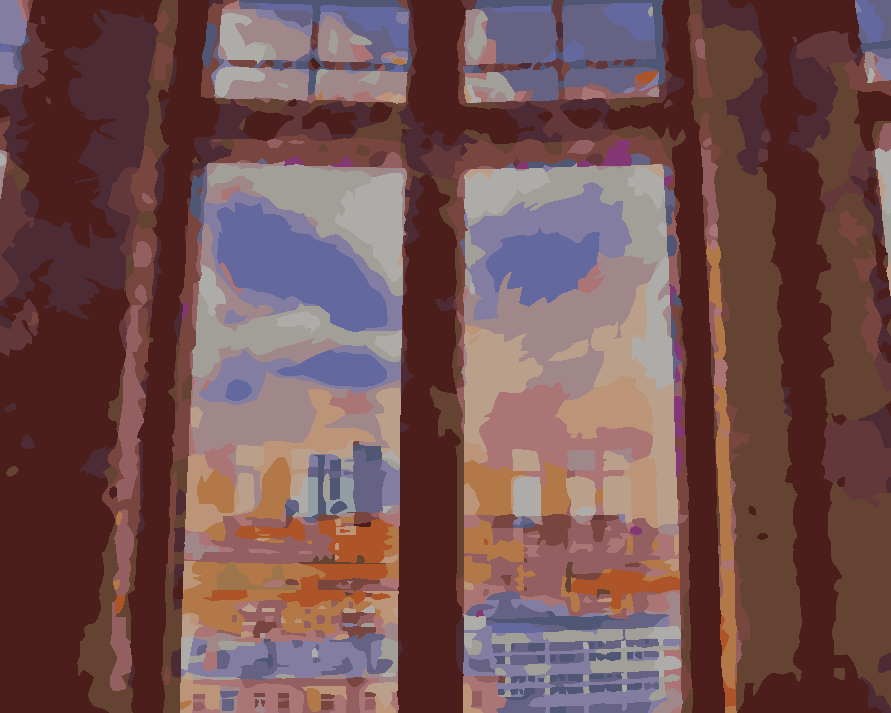 Malování podle čísel - NEW YORK ZA OKNY Rozměr: 80x100 cm, Rámování: bez rámu a bez vypnutí plátna
