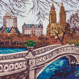 Malování podle čísel - NEW YORK CENTRAL PARK_I Rozměr: 40x50 cm, Rámování: vypnuté plátno na rám