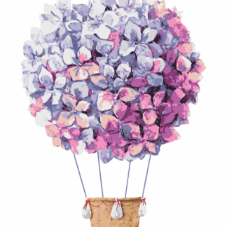 Malování podle čísel - ŠEŘÍKOVÝ BALÓN Rozměr: 80x100 cm, Rámování: bez rámu a bez vypnutí plátna
