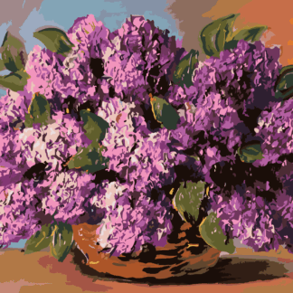 Malování podle čísel - KYTICE ŠEŘÍKŮ V PROUTĚNÉM KOŠÍKU Rozměr: 80x100 cm, Rámování: bez rámu a bez vypnutí plátna