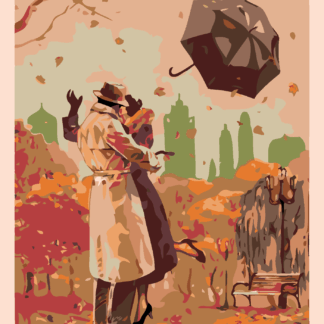 Malování podle čísel - PODZIMNÍ ROMANCE Rozměr: 80x100 cm, Rámování: vypnuté plátno na rám