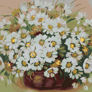 Malování podle čísel - KYTIČKA KOPRETIN Rozměr: 80x100 cm, Rámování: vypnuté plátno na rám