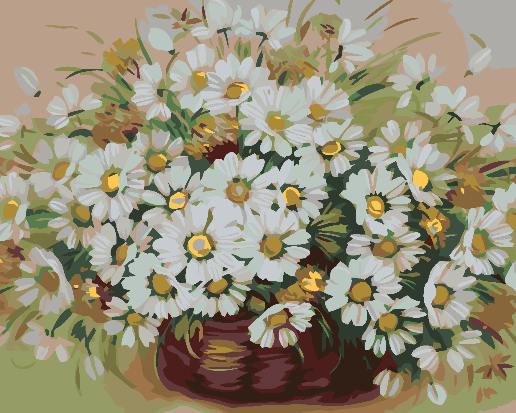 Malování podle čísel - KYTIČKA KOPRETIN Rozměr: 80x100 cm, Rámování: vypnuté plátno na rám